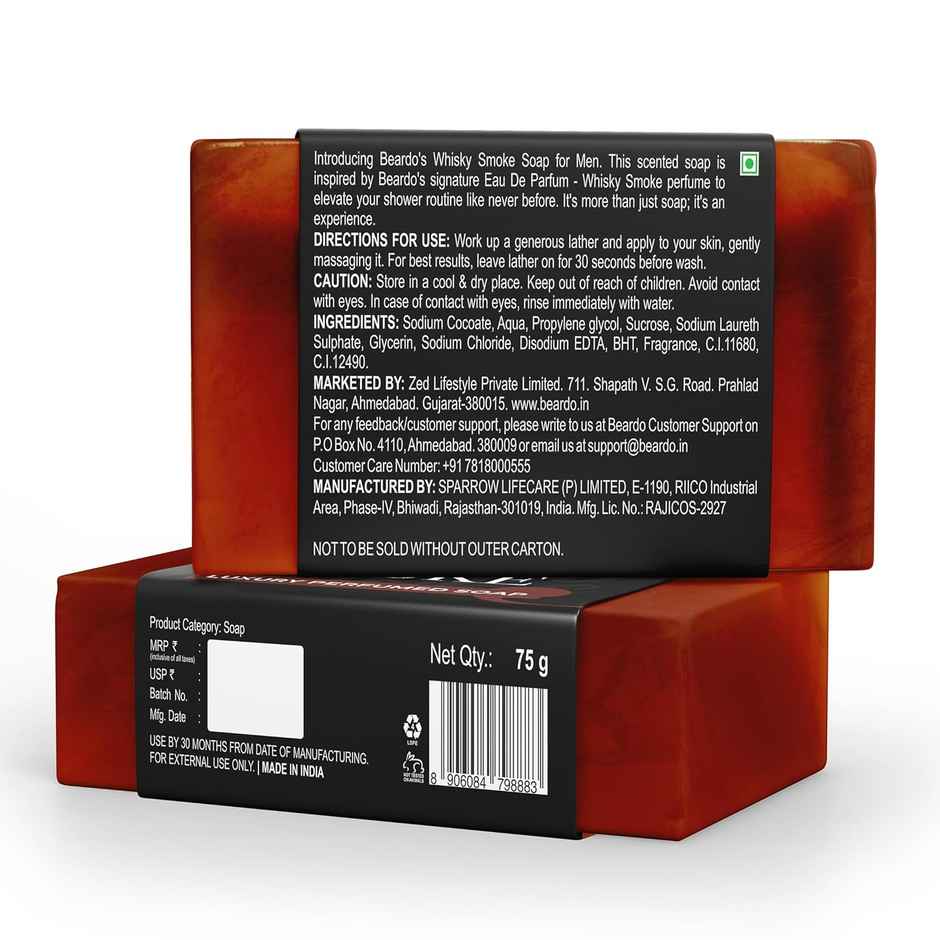 Beardo Men Whisky Smoke Soap