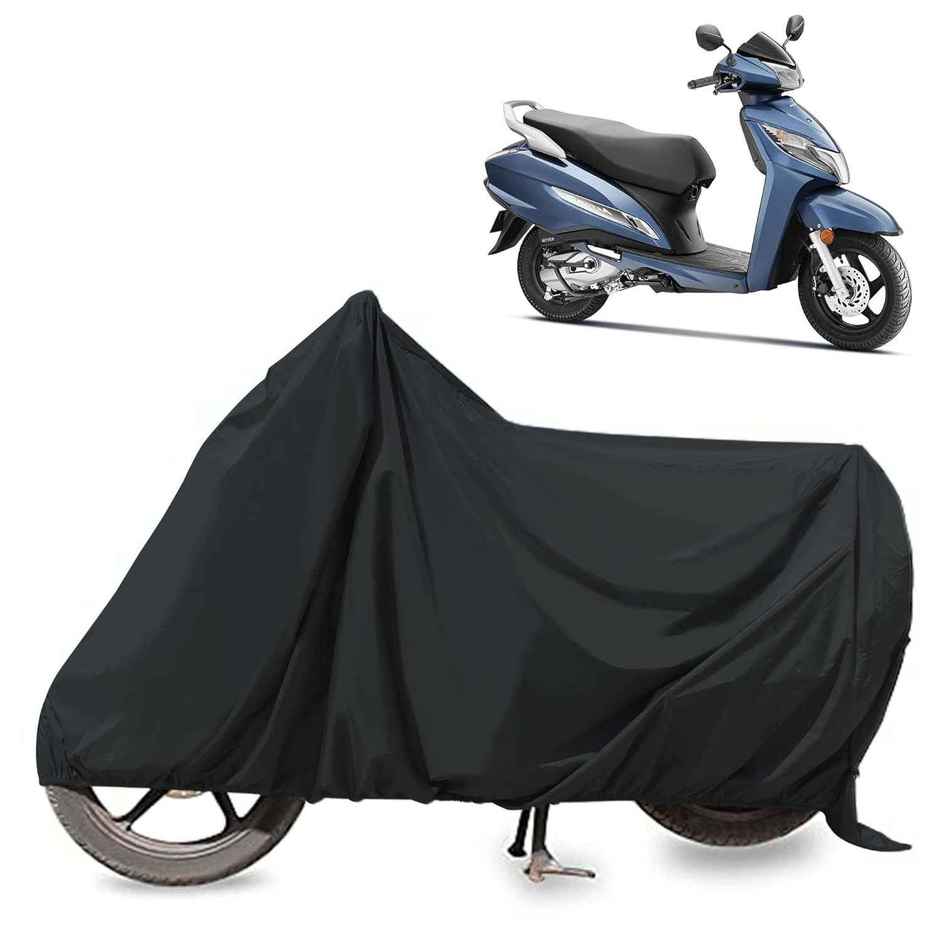 Autofy Glory 100% | Tested Waterproof Bike Body Cover For All Scooter Scooty Activa Size - Black