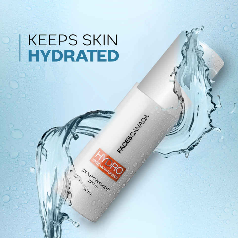 FACES CANADA Hydra Face Moisturizer | SPF 15 | Lightweight & Non-Greasy | Hydrating