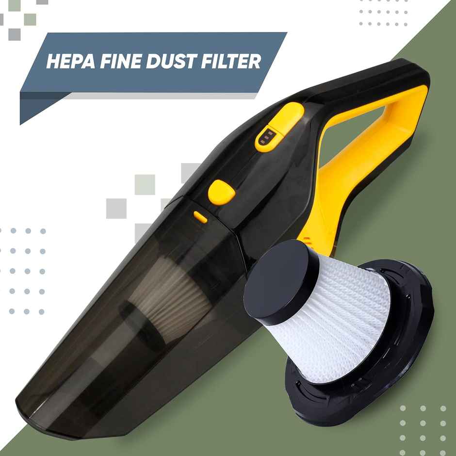 GoMechanic Car Vacuum Cleaner 2in1 Wet & Dry Cleaner For Car With High Suction Power 6000Pa