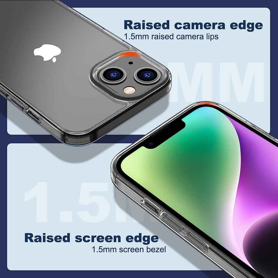 ExpressB for iPhone 12 Mini Cover Anti-Scratch Camera Protect Cover PC + TPU Transparent - Clear