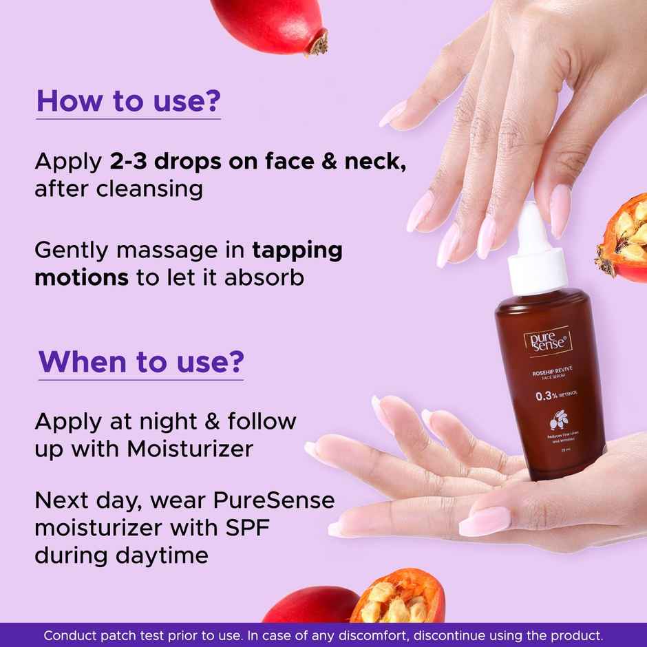 Puresense Rosehip Revive Retinol Anti Aging Face Serum