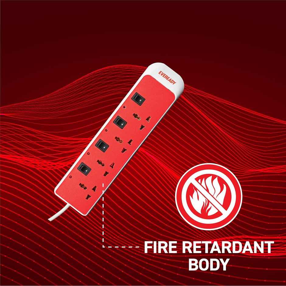 Eveready Everprotect Ultra X2 - Spikeguard 2 Mtr - White & Red