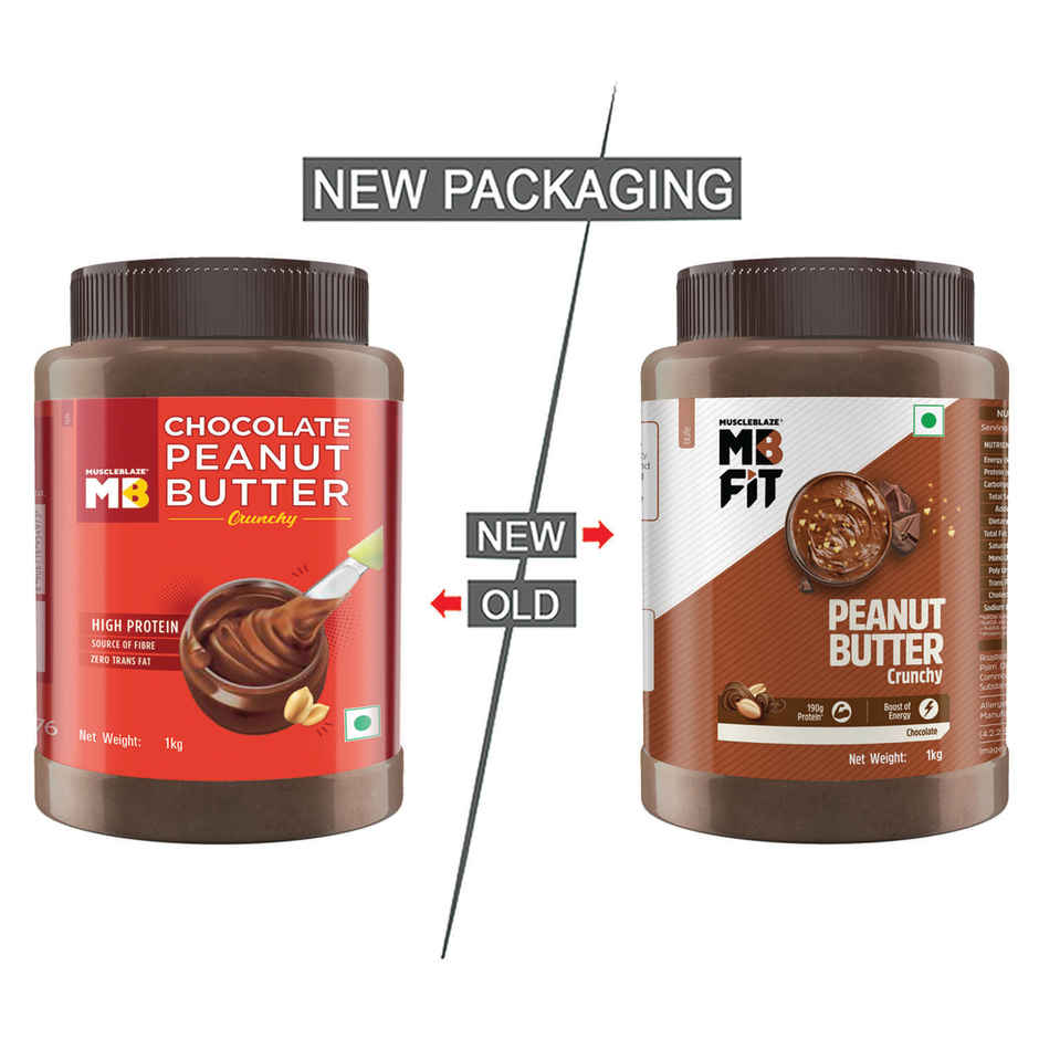 MuscleBlaze Chocolate Peanut Butter (Crunchy)