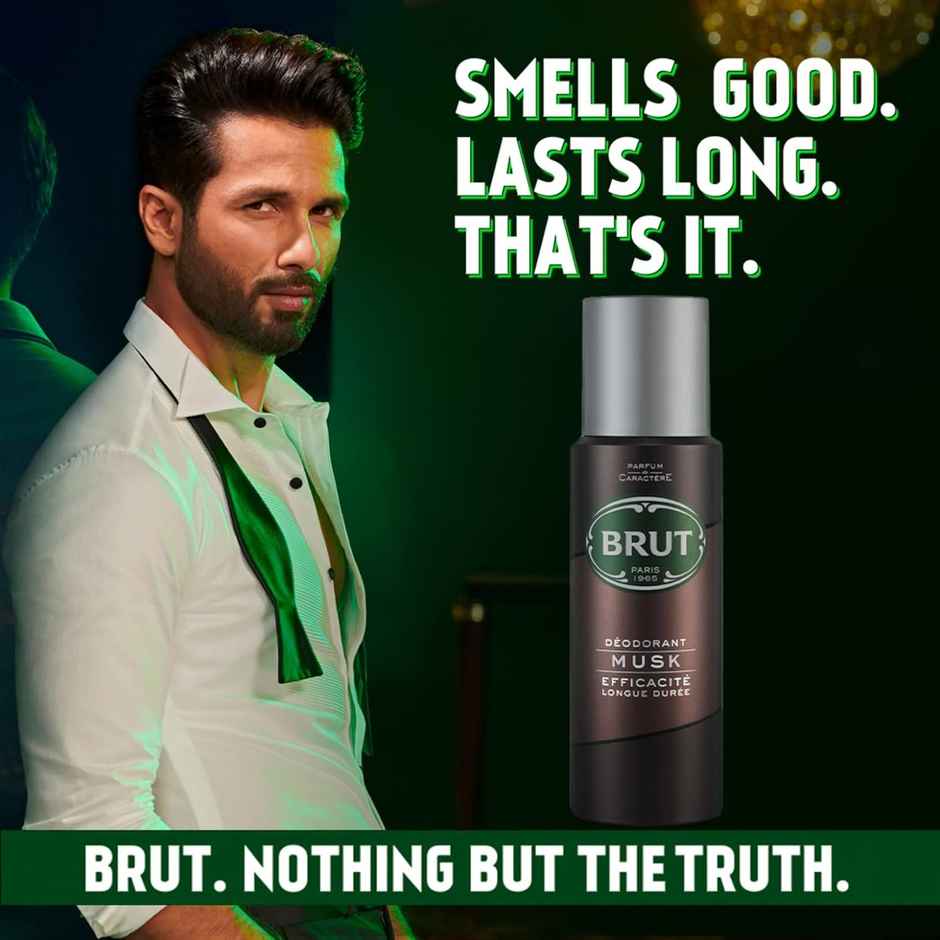 Brut Musk Deodorant Spray For Men, Long-Lasting Musky Fragrance, Imported Combo