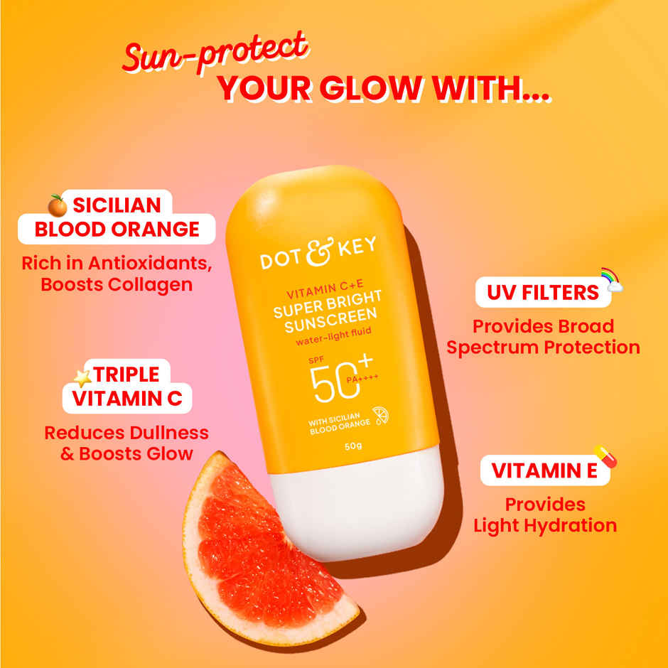 Dot & Key Vitamin C + E Super Bright Sunscreen SPF 50+ PA++++