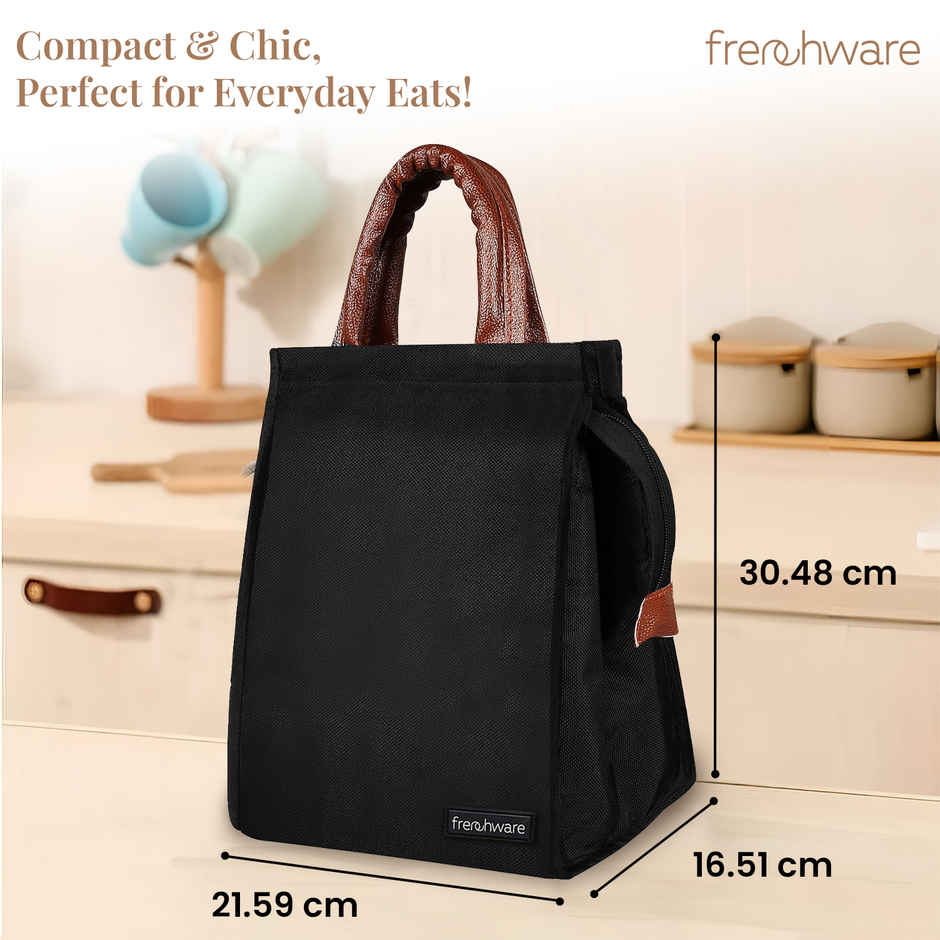 Frenchware Insulated Lunch Bag | Black