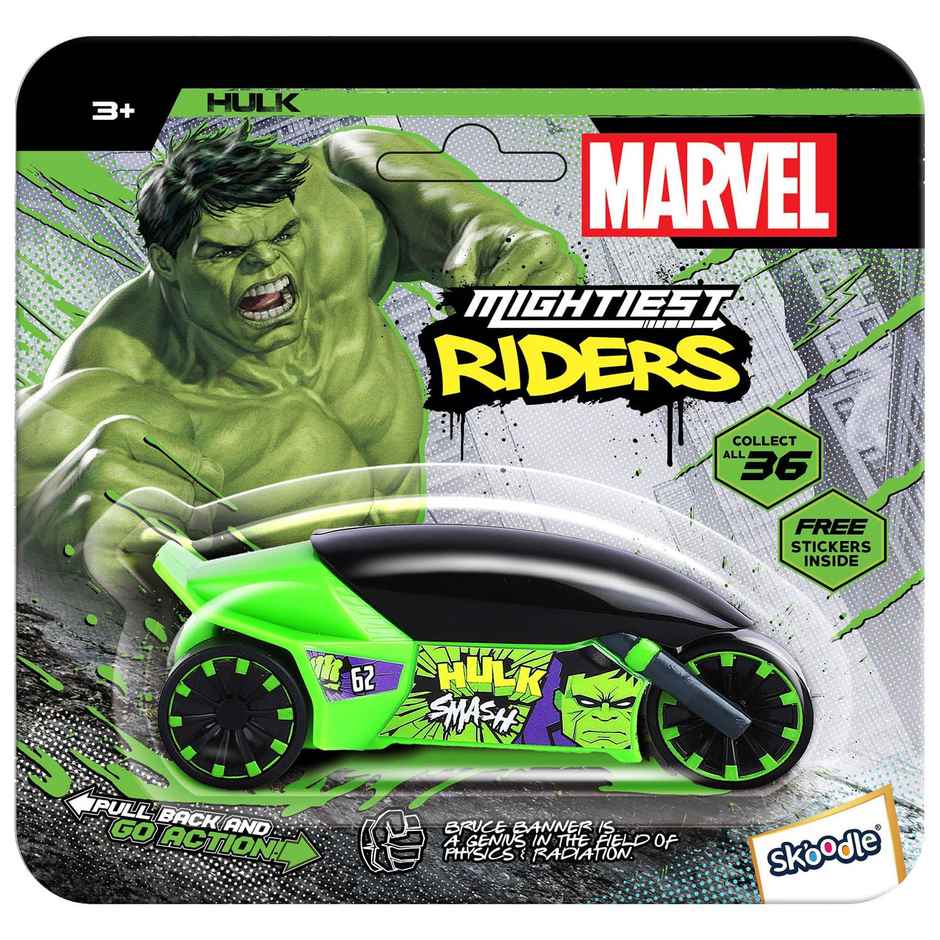 Hamleys Marvel Hulk Pull-Back Rider Bike for Kids