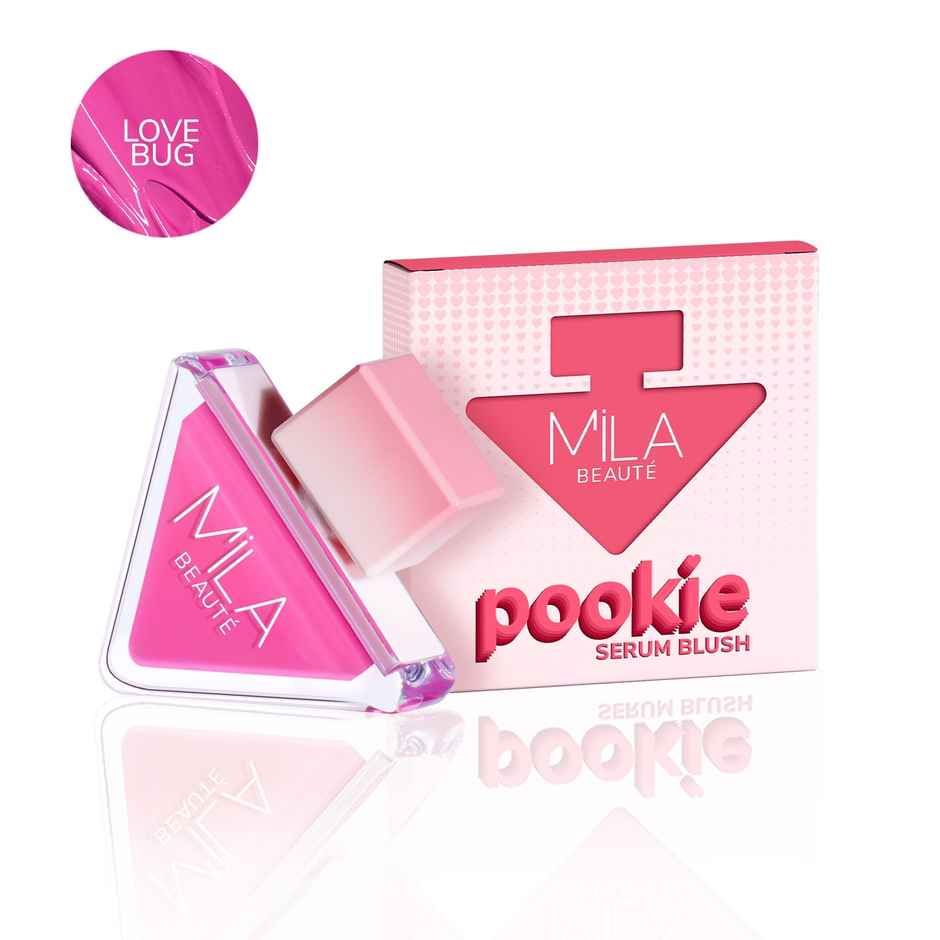 Mila Beaute Pookie Serum Blush | Soft Matte | Highly Pigmented | No Dryness | Love Bug