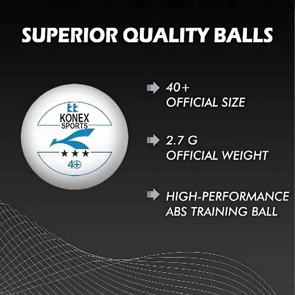 Konex Table Tennis Ball Set Of 12 Pc