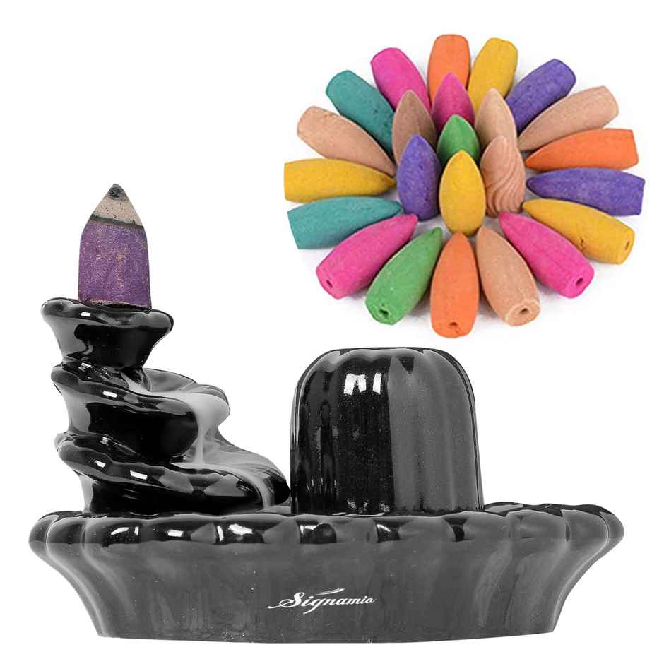 Backflow smoke fountain with mountain & shivling | Chandar