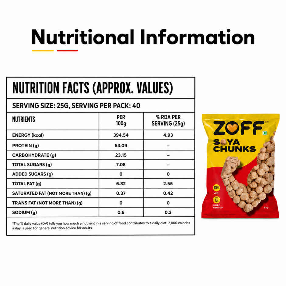 ZOFF Soya Chunks - Soya Nuggets
