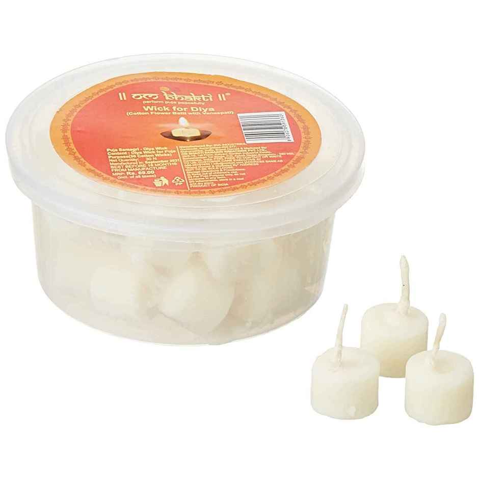 Vanaspati Ghee Cotton Wicks Small | Om Bhakti