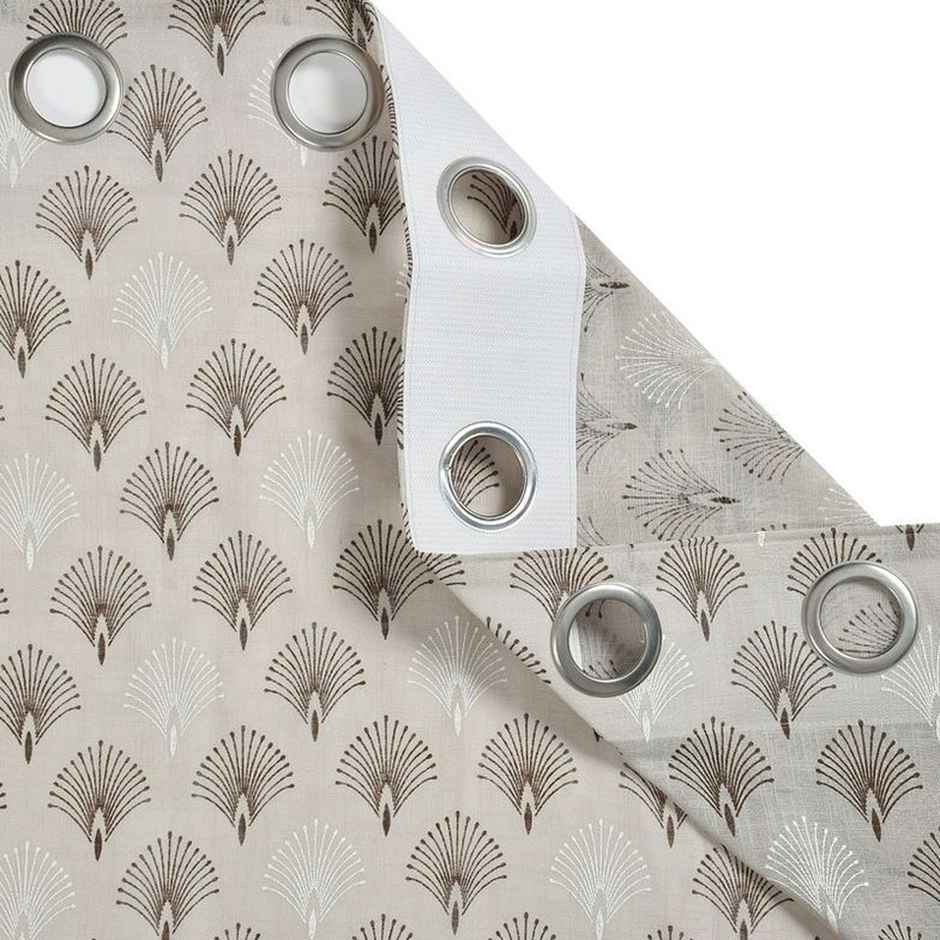 Florida Mimosa 9 Feet Sheer Curtains for Living Room Bedroom Balcony Brown