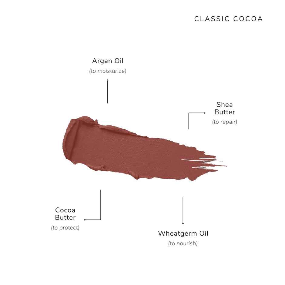 asa Beauty Hydra-Matte Lipstick Classic Cocoa