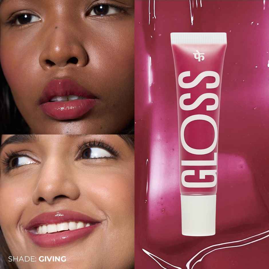 Fae Beauty Peptide Lip Gloss | Passionfruit Oil & Argireline Shade Giving | Warm Barbie Pink Gloss