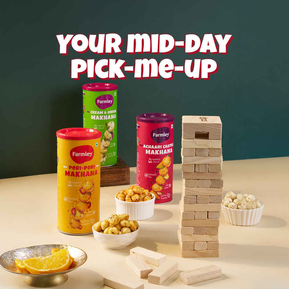 Farmley Peri Peri Makhana Roasted In Olive Oil