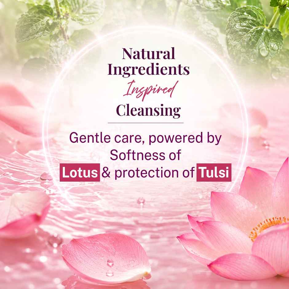 Santoor Mild Gentle Anti-Bacterial Hand Wash With Natural Goodness of Lotus and Tulsi