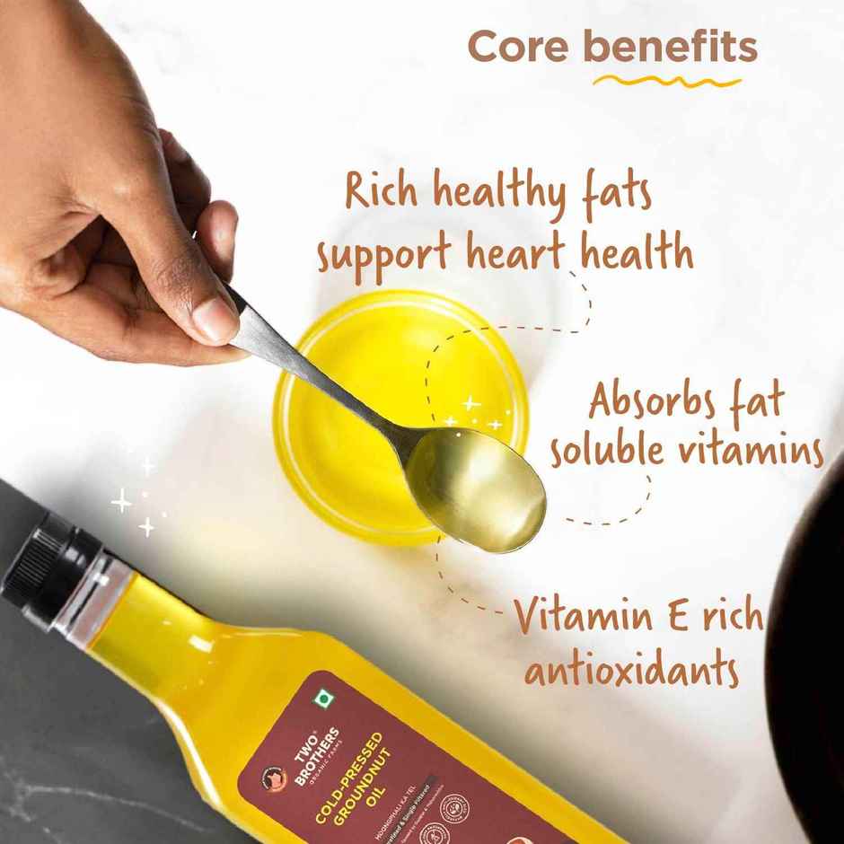Two Brothers Groundnut Oil Cold-Pressed Single-Filtered