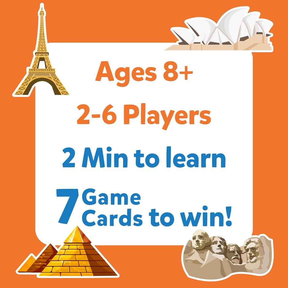 Skillmatics Guess In 10 - Countries Of The World Card Game (8+ Years)