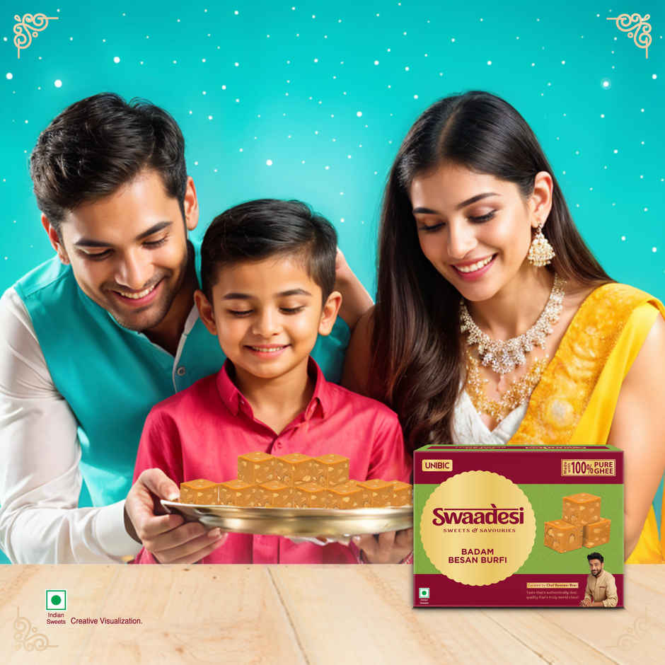 Ghee Chana Badam Barfi By UNIBIC Swaadesi