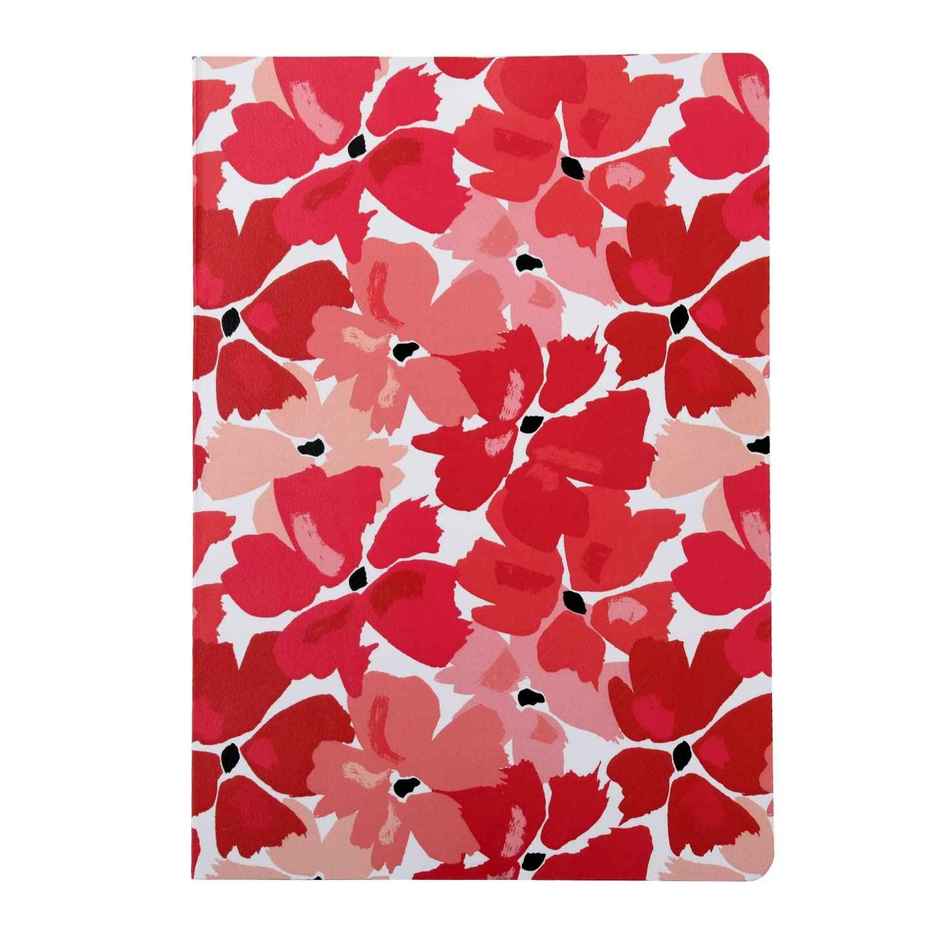 Papboo A5 Unruled Set Of 4 Notebooks,80 Gsm Paper | 240 Pages, 21 x 14.8 x 3 cm, Floral