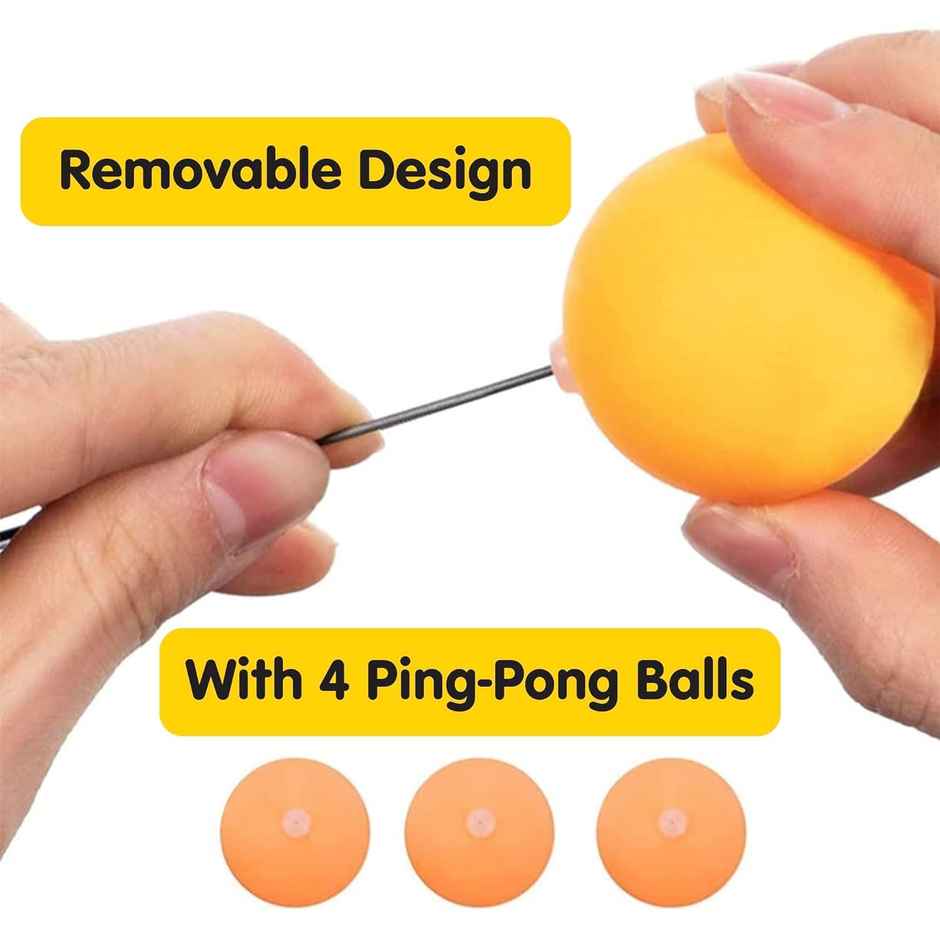 Kidology Light Table Tennis Self Training Indoor Gaming with 2 Racket&4 Practice Ping Pong Ball