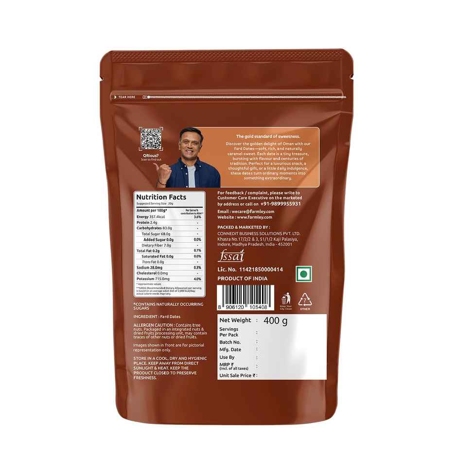 Farmley Premium Grade A Omani Fard Dates