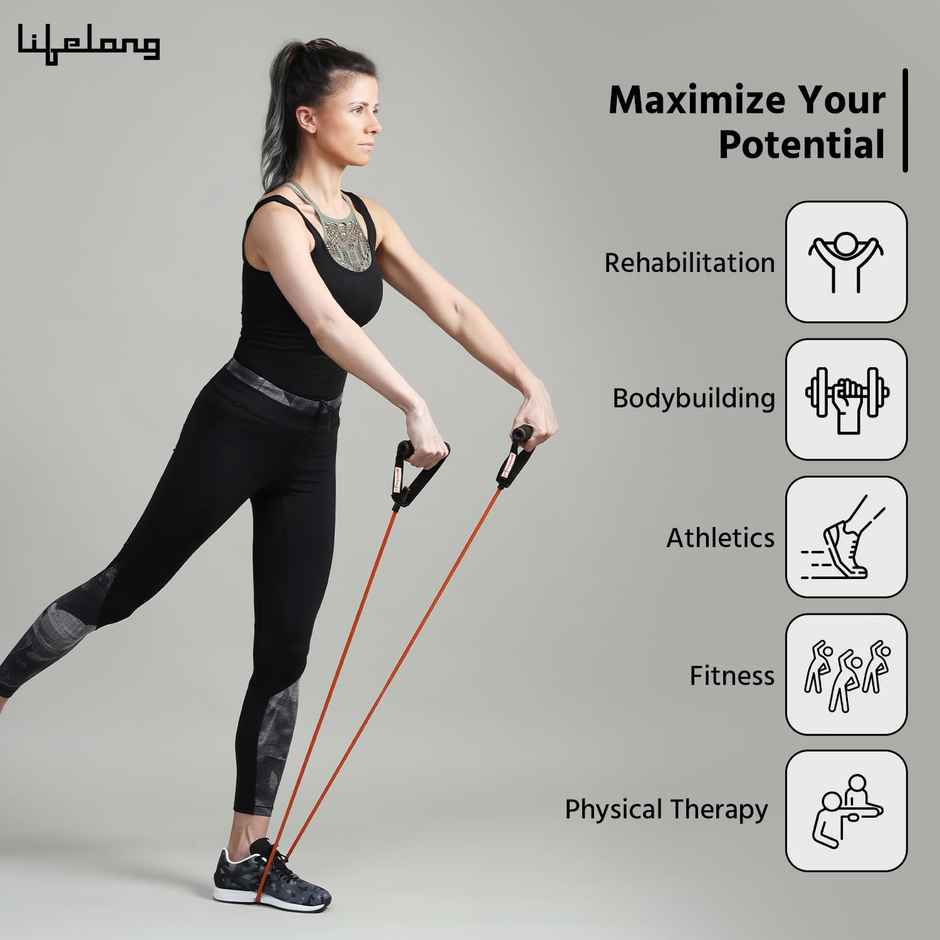Lifelong Resistance Tube with Foam Handles | 10 kg