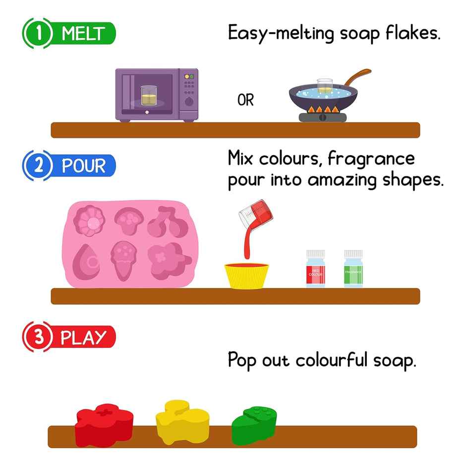 Webby DIY Soap Making Kit Educational & Learning Activity Kit for Boys & Girls