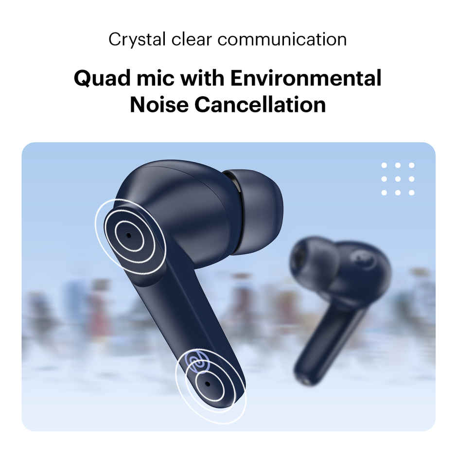 Noise Buds VS104 45H Playtime 4 Mic ENC 13mm Driver Instacharge TWS Earbuds | Midnight Blue