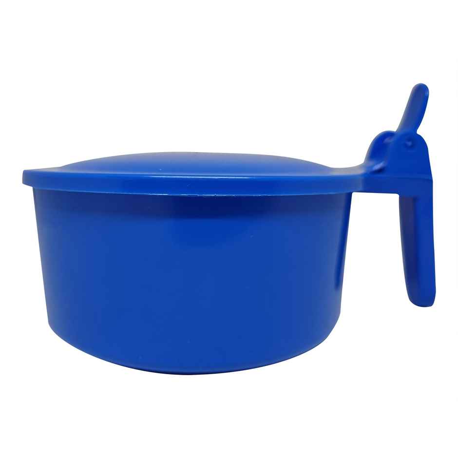 Sahyog Wellness PVC Slovia Spitting Mug with Lid Sputum Pot with Plastic Cover - Blue