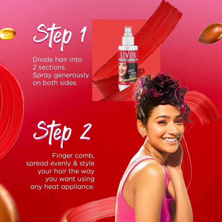 Livon Heat Protect Serum For Protection Upto 250 Degree