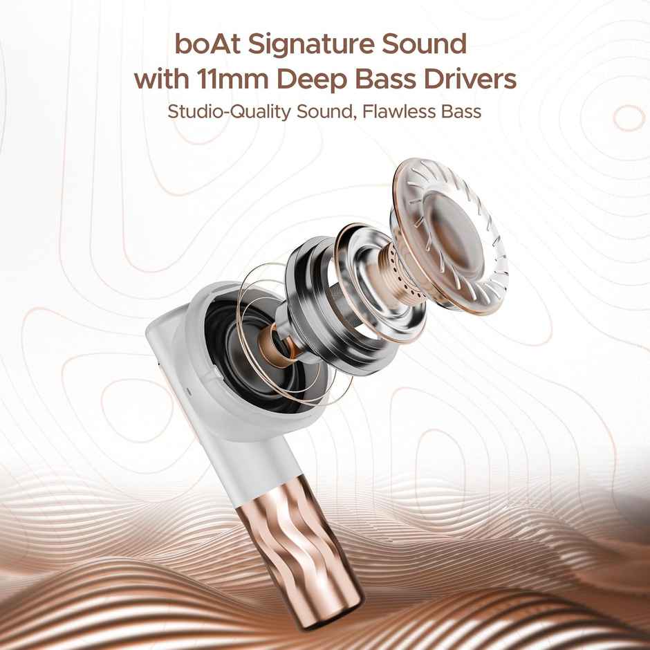 boAt Nirvana Zenith Truly Wireless in Ear Ear Buds W/dolby Audio, 50db Anc(Celestial White)