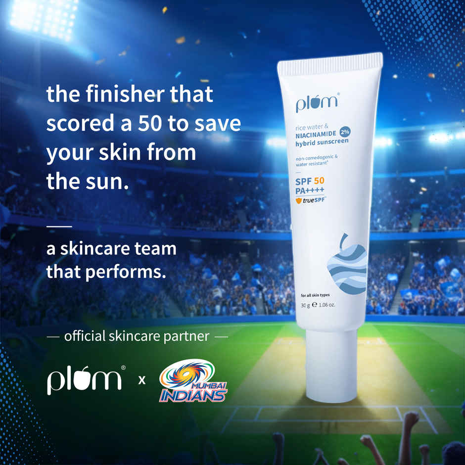 Plum 2% Niacinamide Sunscreen and Rice Water SPF 50 PA++++ Sunscreen