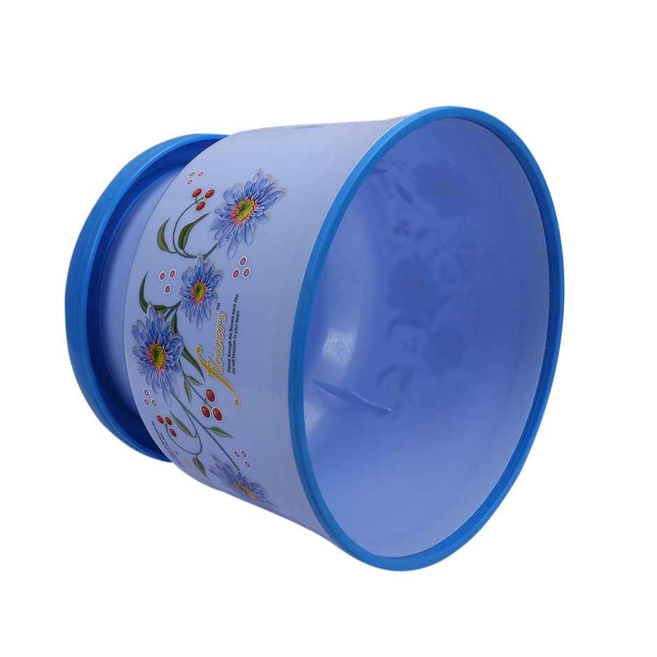 Kuber Industries Plastic Anti-Slip Strong Bearing Solid Surface Stool for Bathroom Stool | Blue