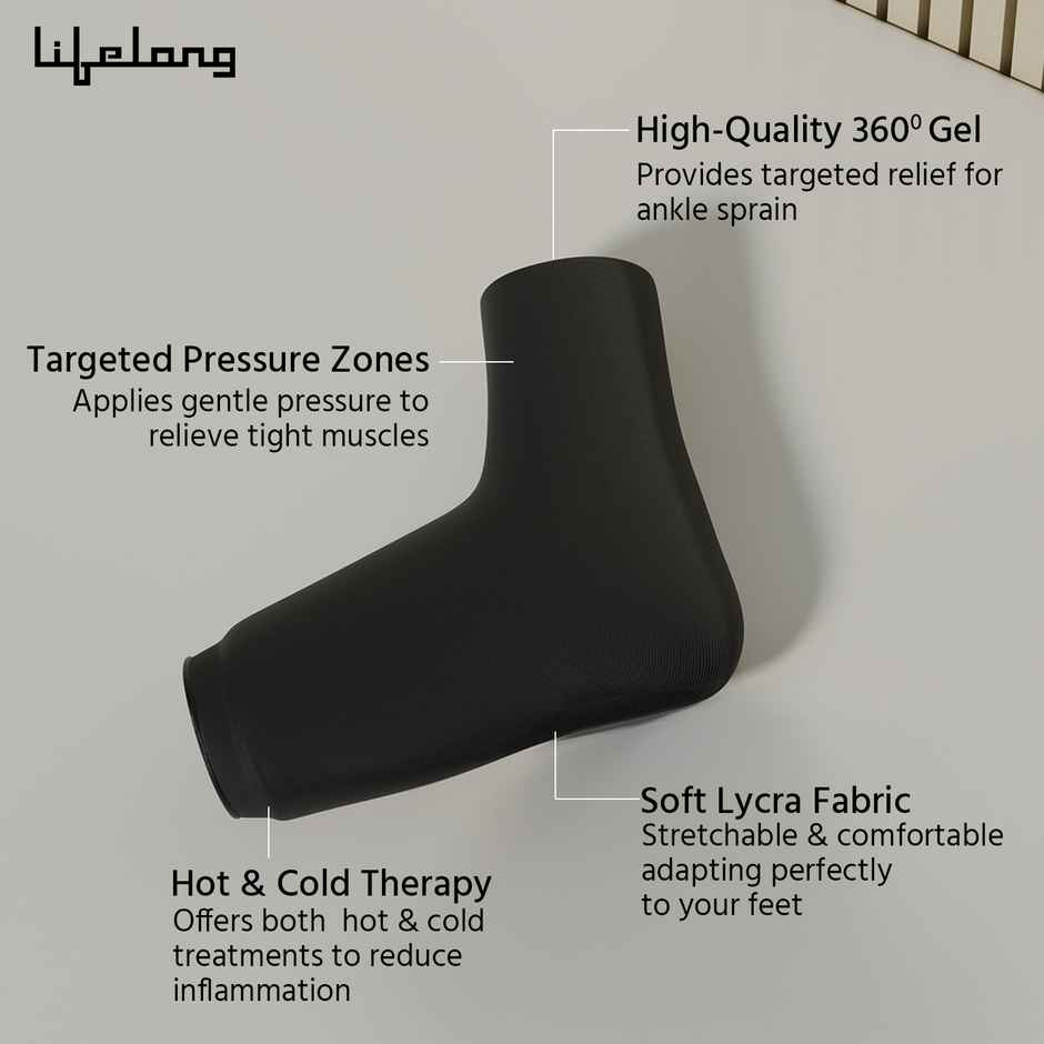 Lifelong Reusable Hot & Cold Gel Pack for Ankle Recovery & Pain Relief | Cool Pack | Ice Bag