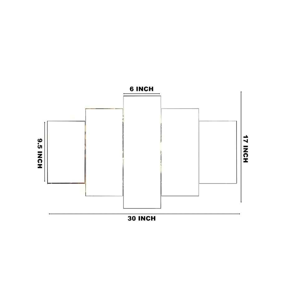 Perpetual Ganesha Paintings for Wall Decoration | Set of 5 | 3D | 75 x 43 cm