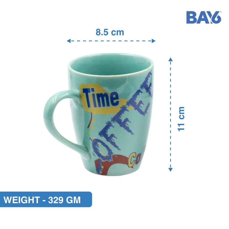 BAY6 Stoneware Floral Milk & Coffee Mug - 320 ml