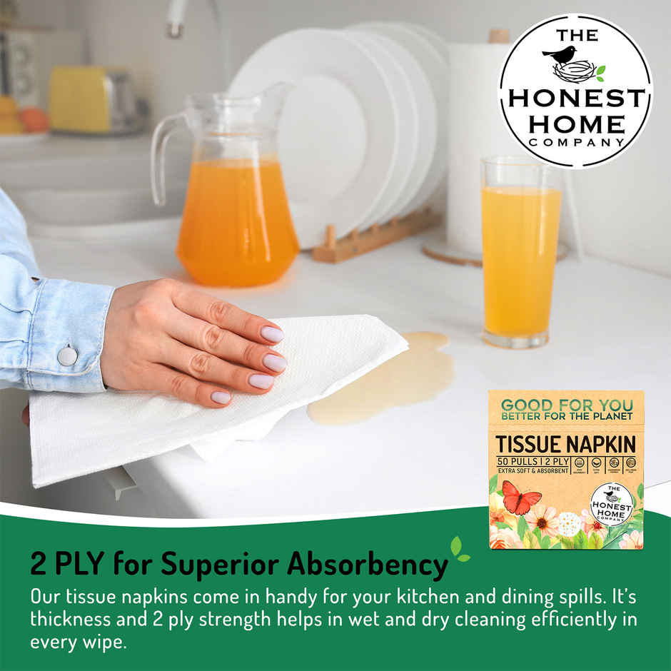 The Honest Home Company Napkins | 2 Ply | 50 sheets
