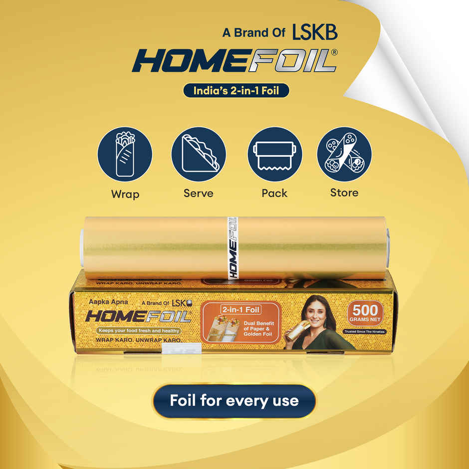 HOMEFOIL 2-in-1 Paper & Golden Foil
