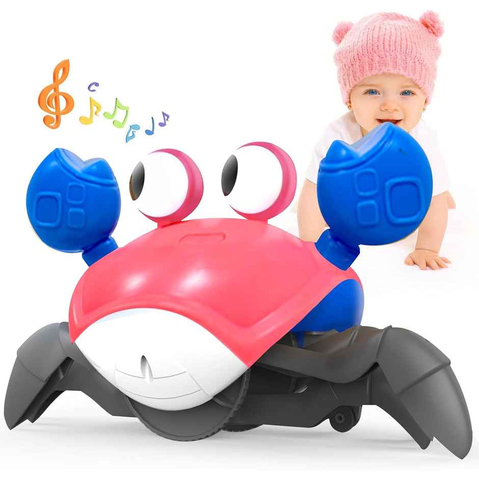 Wembley Baby Toys Rechargeable Crawling Crab Toy For Kids - Pink
