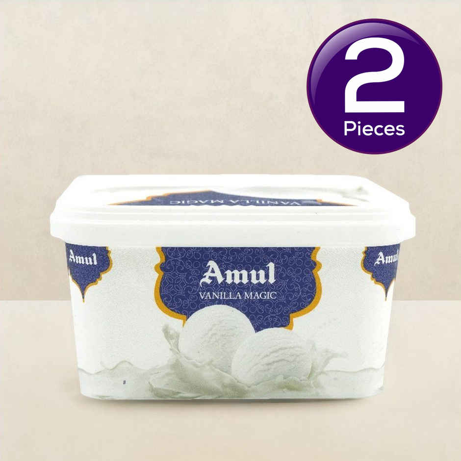 Amul Vanilla Magic Ice Cream Tub Combo