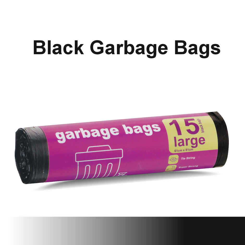 Smart One Garbage Bag Roll Black - Large- 24 x 32 Inch Combo