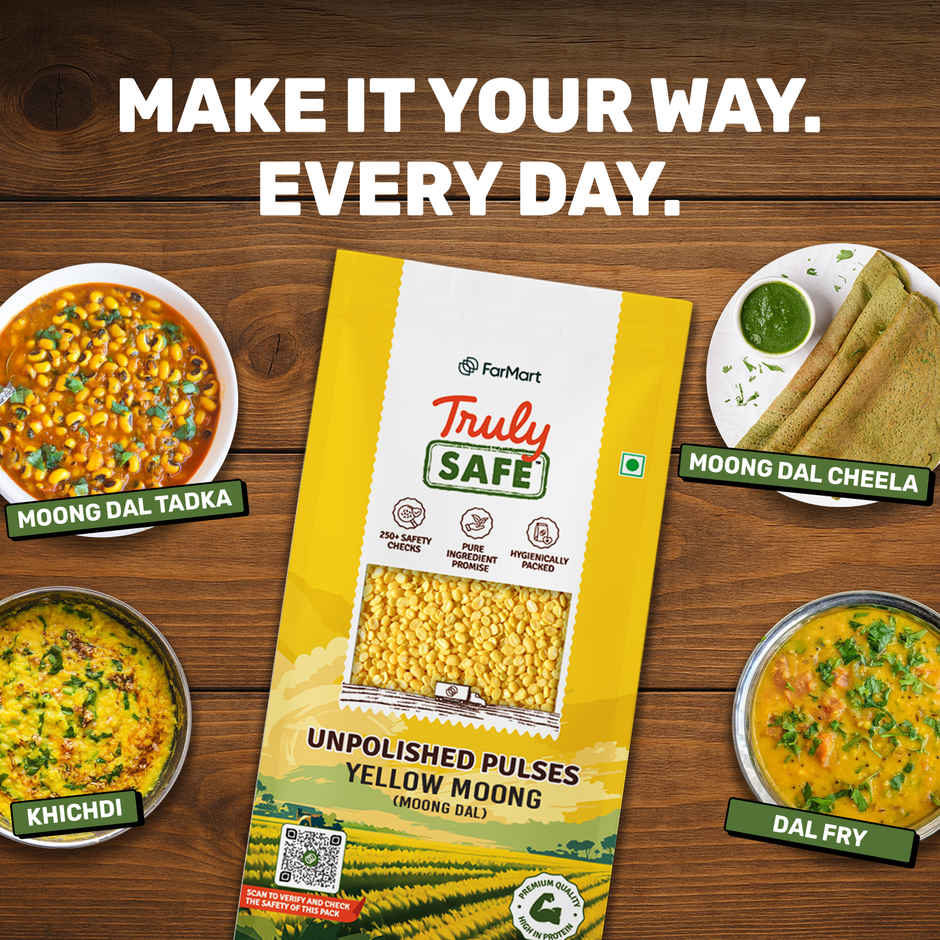 Truly Safe Yellow Moong | Unpolished Dal