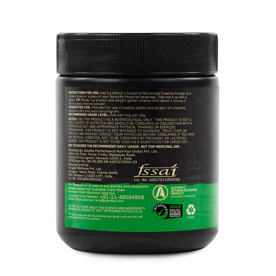 Optimum Nutrition Micronised Creatine Powder Unflavored