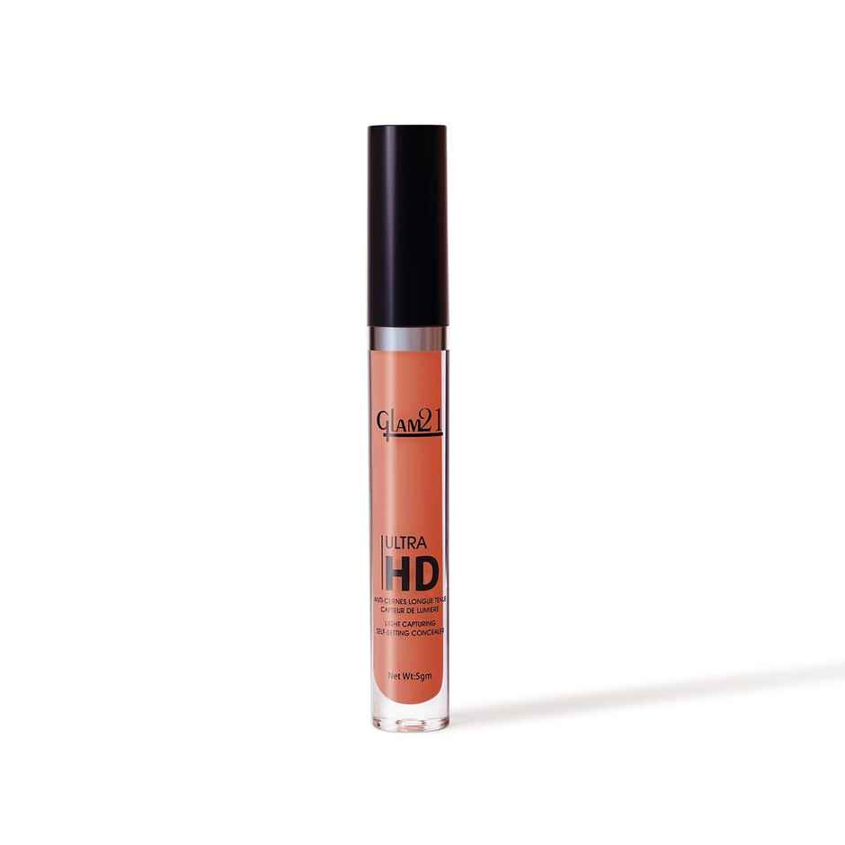 Glam21 Ultra Hd Liquid Concealer For Hd Finish | Non-Sticky Long-Lasting Matte Finish | Orange Bar