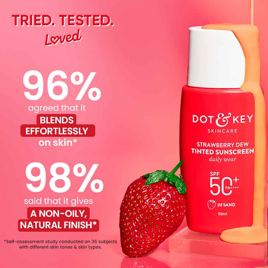 Dot & Key Strawberry Dew Tinted Sunscreen SPF 50+ PA++++ - 03 Sand