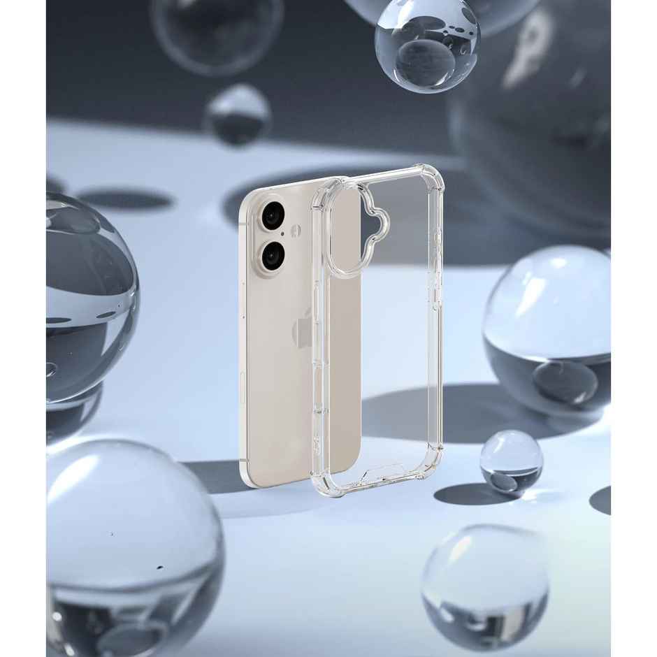 ExpressB For iPhone 16 Case Cover Anti-Scratch Shockproof Bumper Pc+Tpu - Clear