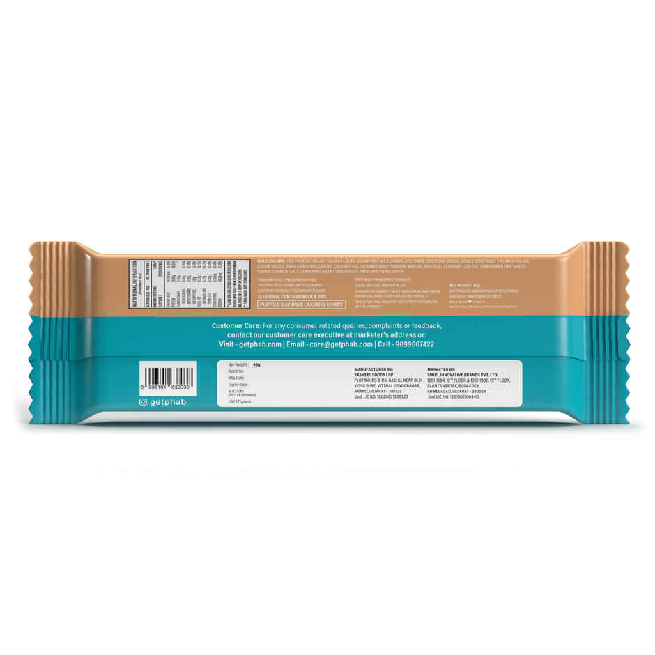 Phab Mocha Latte Millet Wafer Bar I 10g Protein Wafer